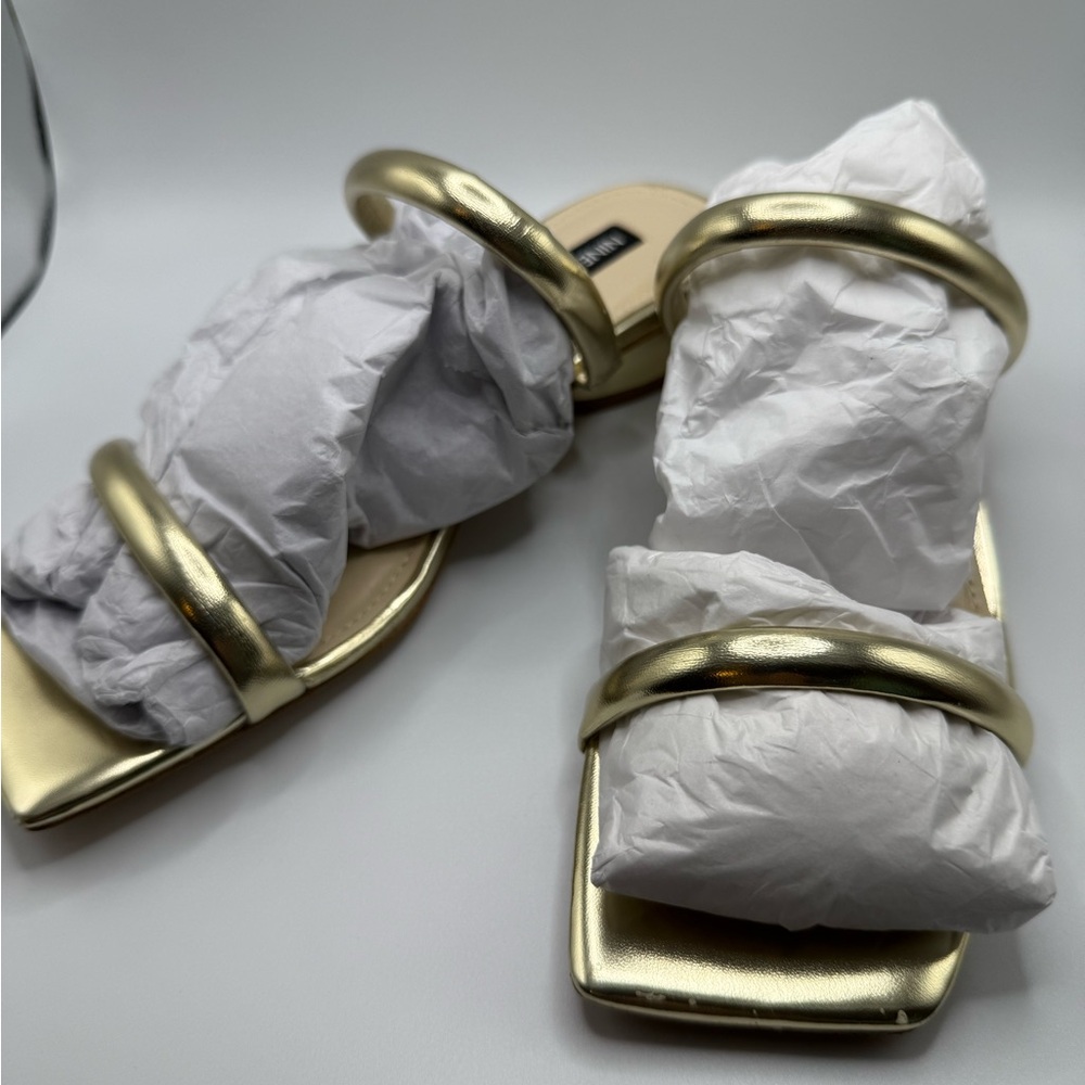 Nine West Gold Heeled Sandals